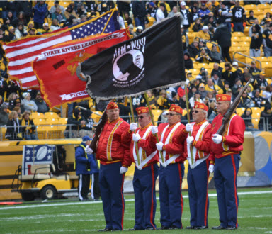 3 Rivers Leatherneck Color Guard at Heinz Field