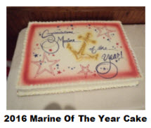 2016 Marine of the Year Cake